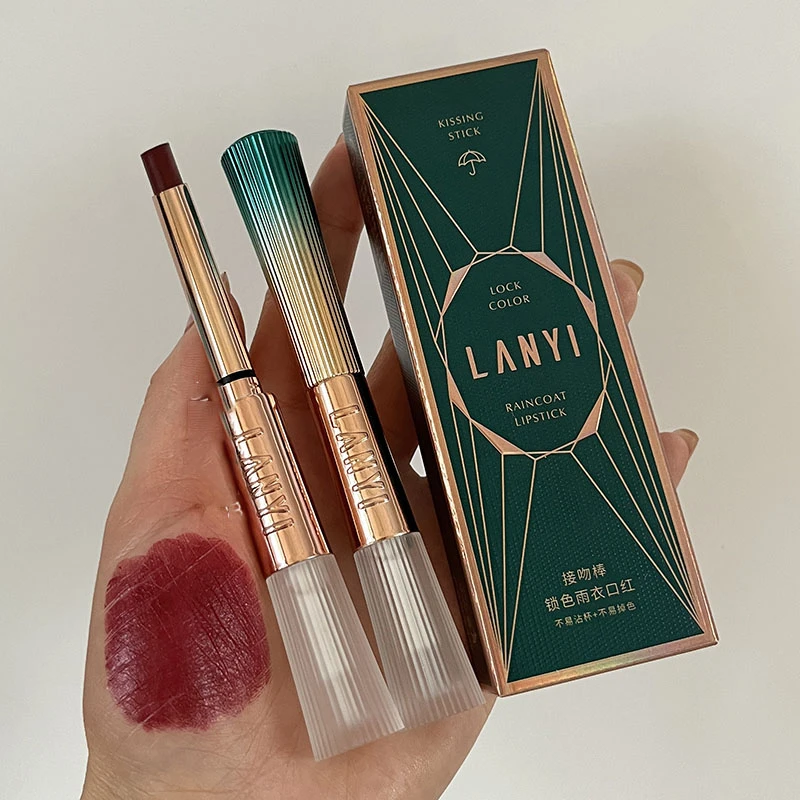法国大牌不掉色不沾杯滋润肉桂奶茶防水细管口红复古正品素颜显白