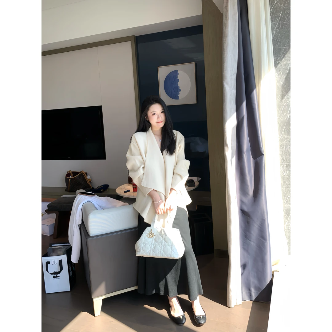 现货链接【翻领大被子】厚针织!给足安全感的一件厚针织开衫#6803