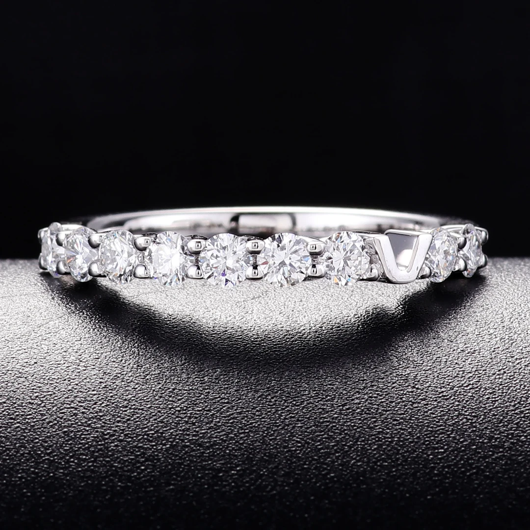 【合成/培育】九公主18k金镶嵌 钻戒婚戒 培育钻石戒指 R13868