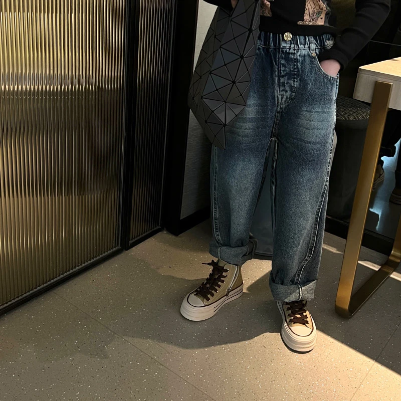 儿童牛仔萝卜裤 23q130