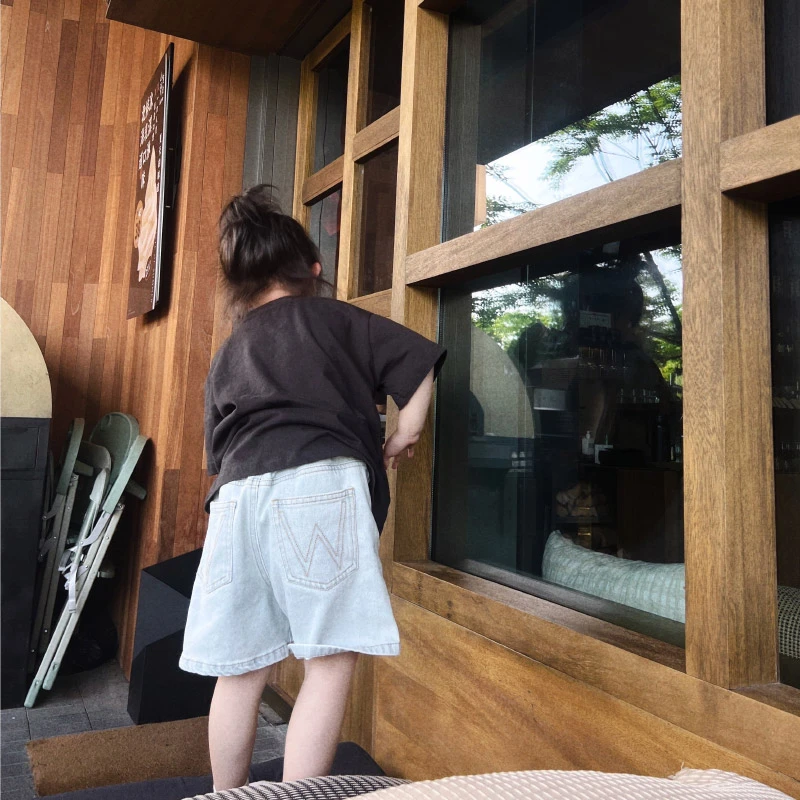 儿童牛仔中裤 24x122