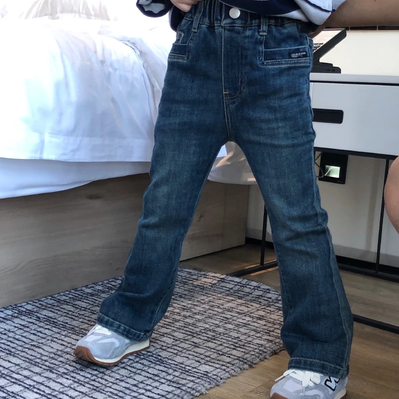 儿童微喇牛仔裤 24q010