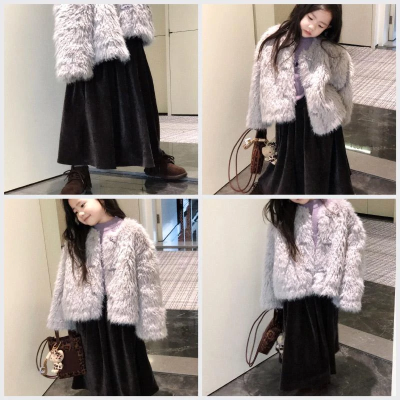 加绒亮丝半身裙 24d059