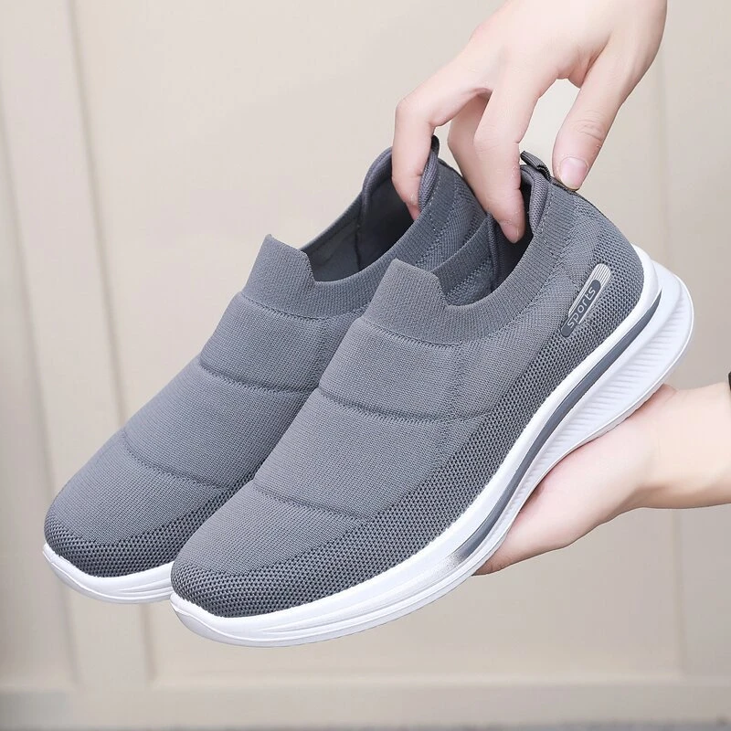 2024新款夏季布鞋男春季舒适防滑软底一脚蹬中老年休闲爸爸鞋