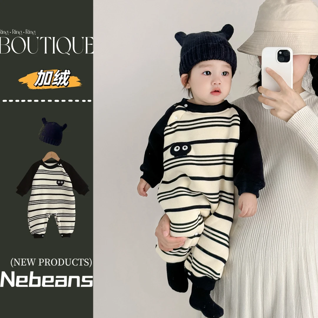 0-2岁春款季婴幼儿包屁衣男女宝宝A类棉卡通哈衣爬服新生儿连体衣