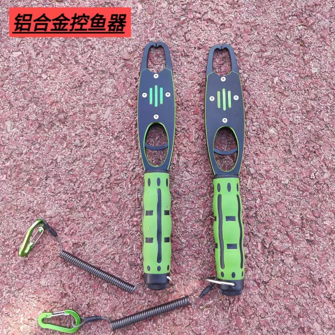 鑫雷诺新款称重控鱼器多功能路亚钳航空铝带称大物夹鱼套装路亚
