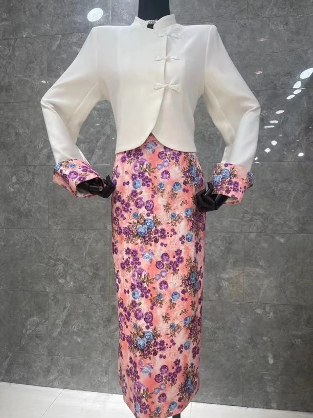 016-G-5-6-1   国风新中式新款女装轻奢高级感赫本风今年流行套装