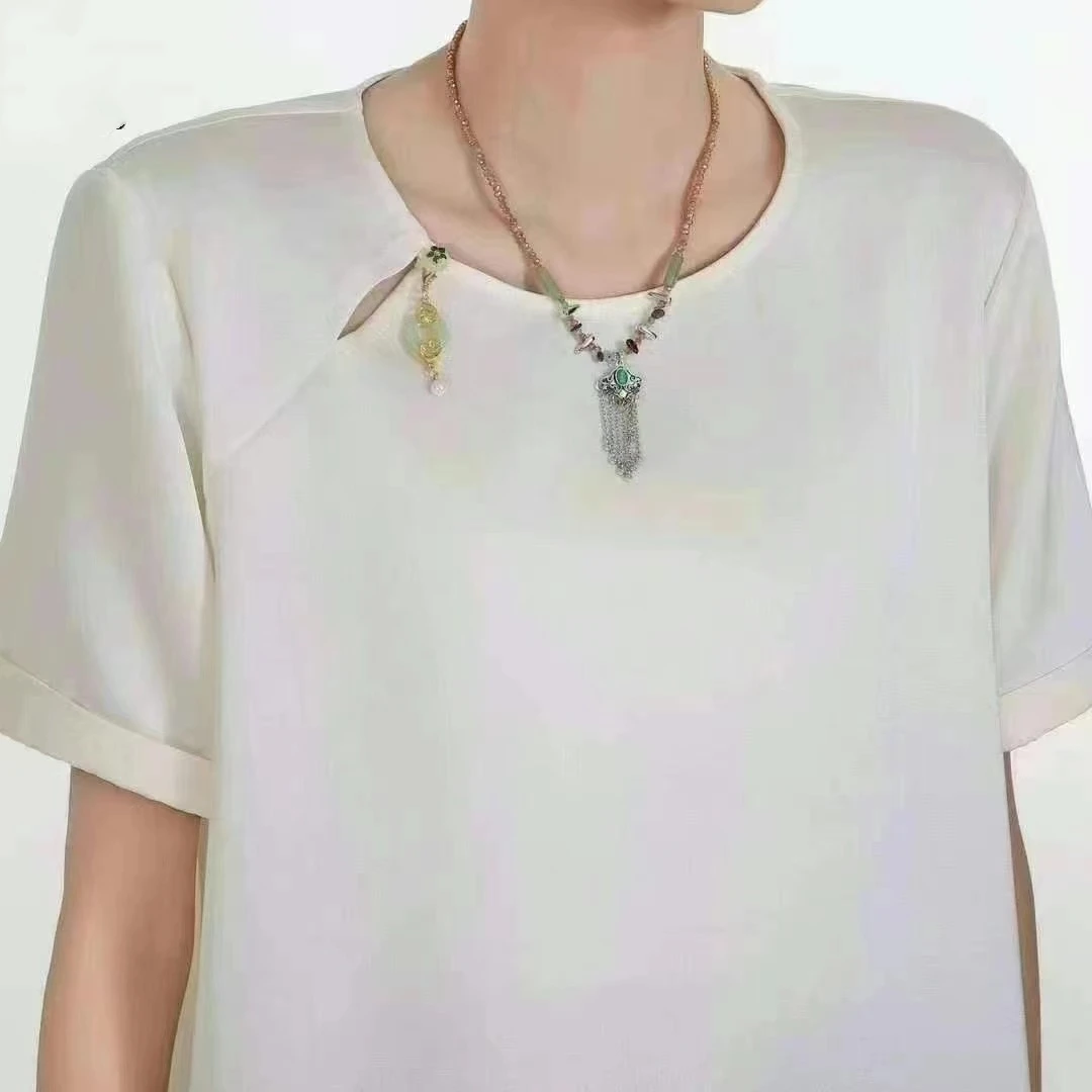 55539-G-1-1-1                 新中式盘扣小衫国风短袖衬衫上衣