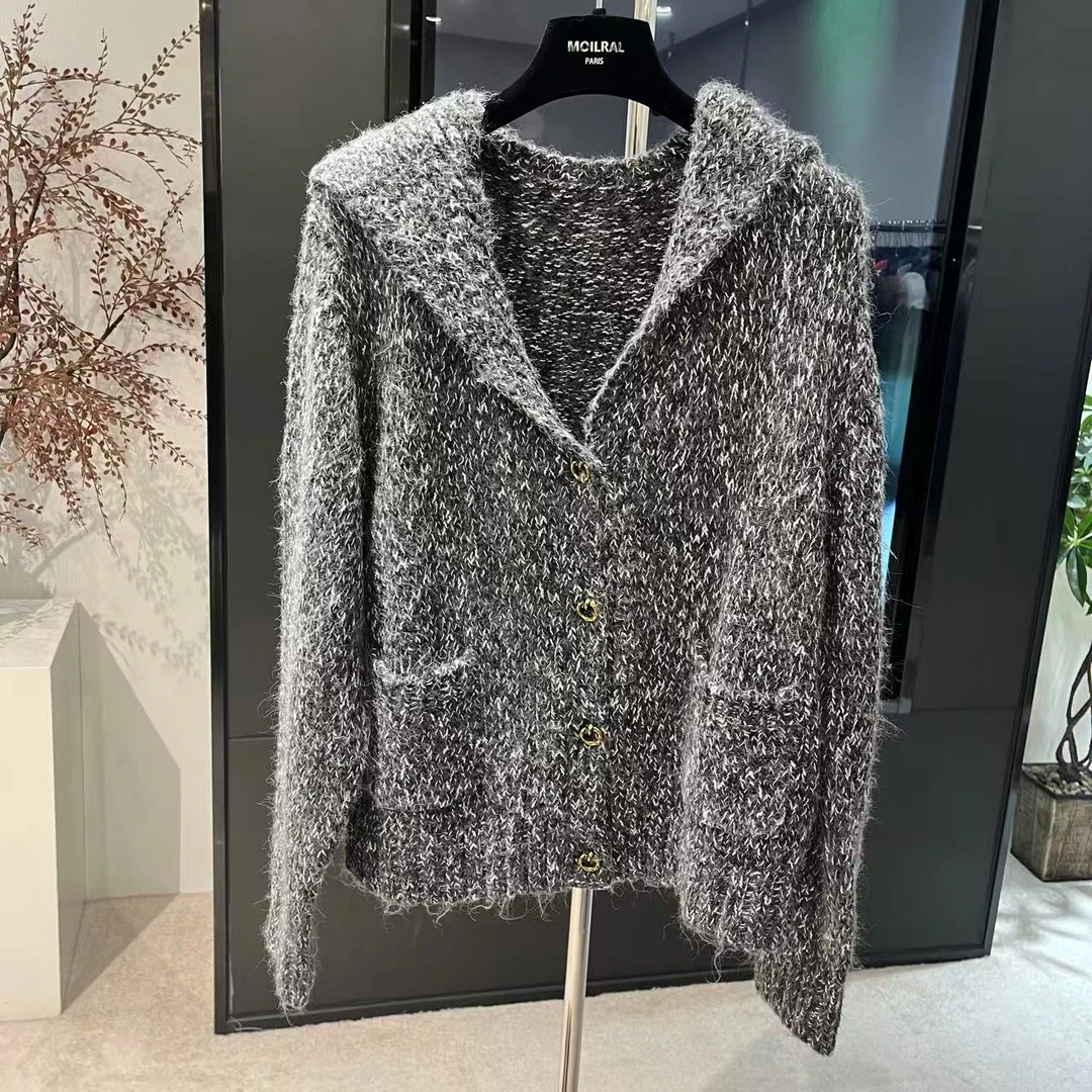 【MOILRAL】早秋新款海军领针织衫秋冬款毛衣外套1234