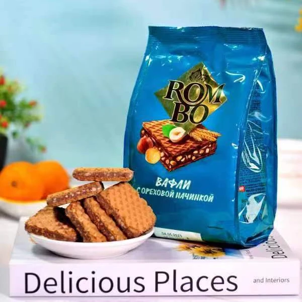 俄罗斯原装进口]KDV榛仁纯可可巧克力夹心威化饼干