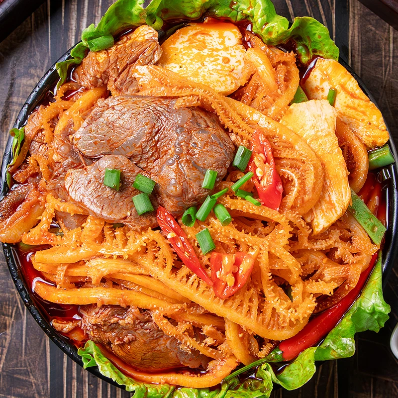 品品冷吃千层肚+牛肉+盐焗鸡肉+贡菜1kg四拼 固形物含量60%以上