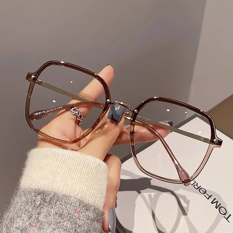 英国Cosp Kosp 素颜神器大脸眼镜方形无度数防蓝光平光镜男女同款