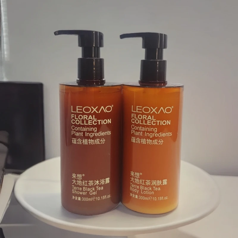 来想LEOXAO来想大地红茶沐浴露润肤露300ml星级酒店家庭套装