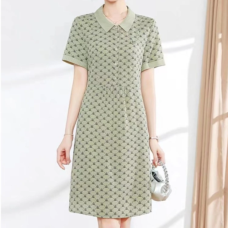 A040-A049 孤品2025夏季时尚气质遮肚连衣裙女