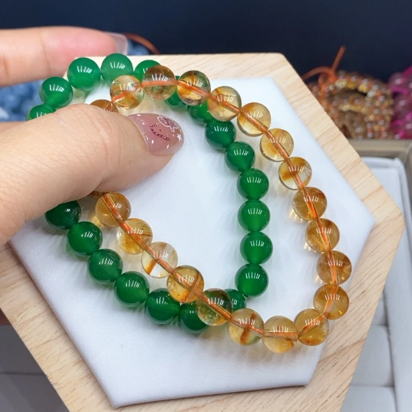 【闪购商品】黄晶手链未镶嵌幸*花