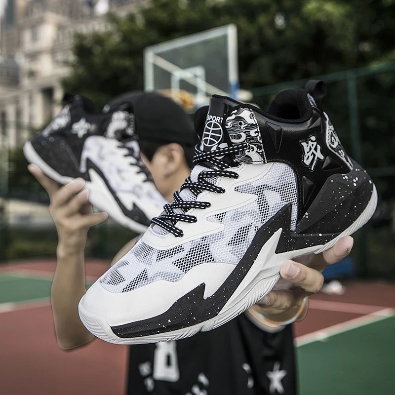 毒液詹姆斯篮球鞋摩擦有声音防滑耐磨减震学生实战球鞋高帮运动鞋