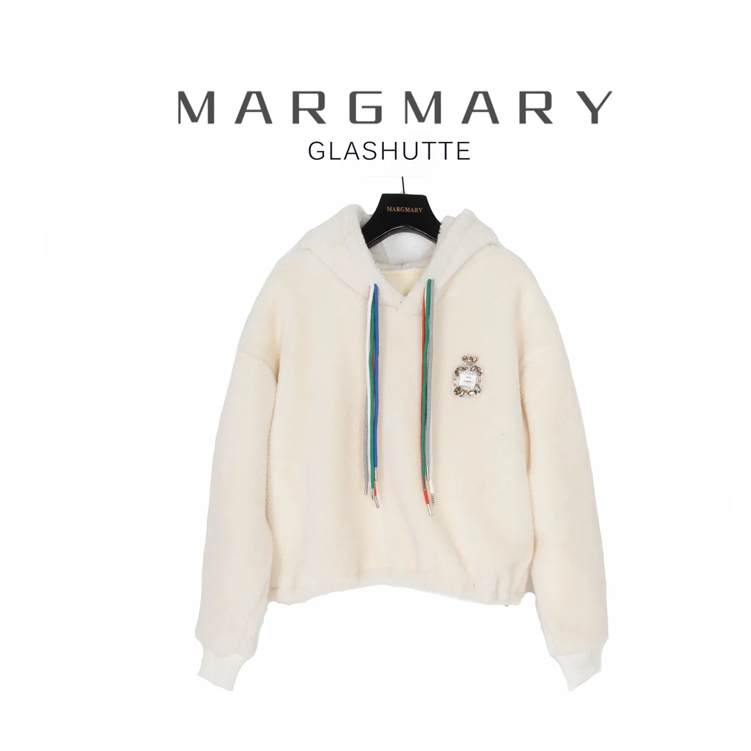 2024冬季设计师新款香水瓶厚款休闲时尚百搭连帽卫衣