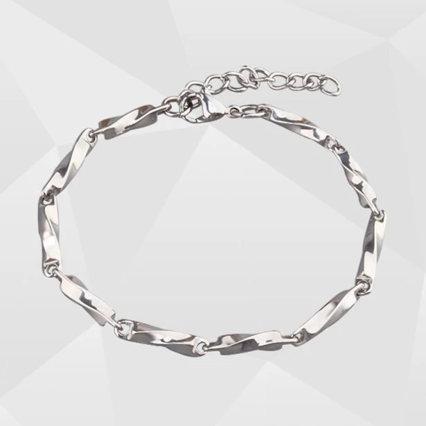 金倩 钛钢手链 莫比乌斯钛钢手链潮百搭嘻哈潮流手饰男女款手串