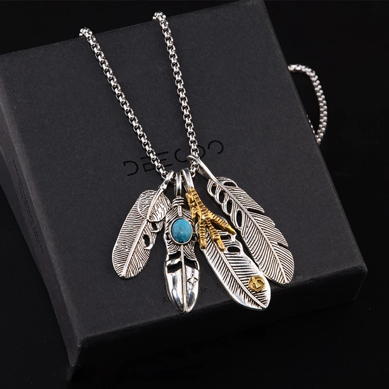 金倩 钛钢项链 个性项链男士潮流嘻哈复古百搭简约长款毛衣链女