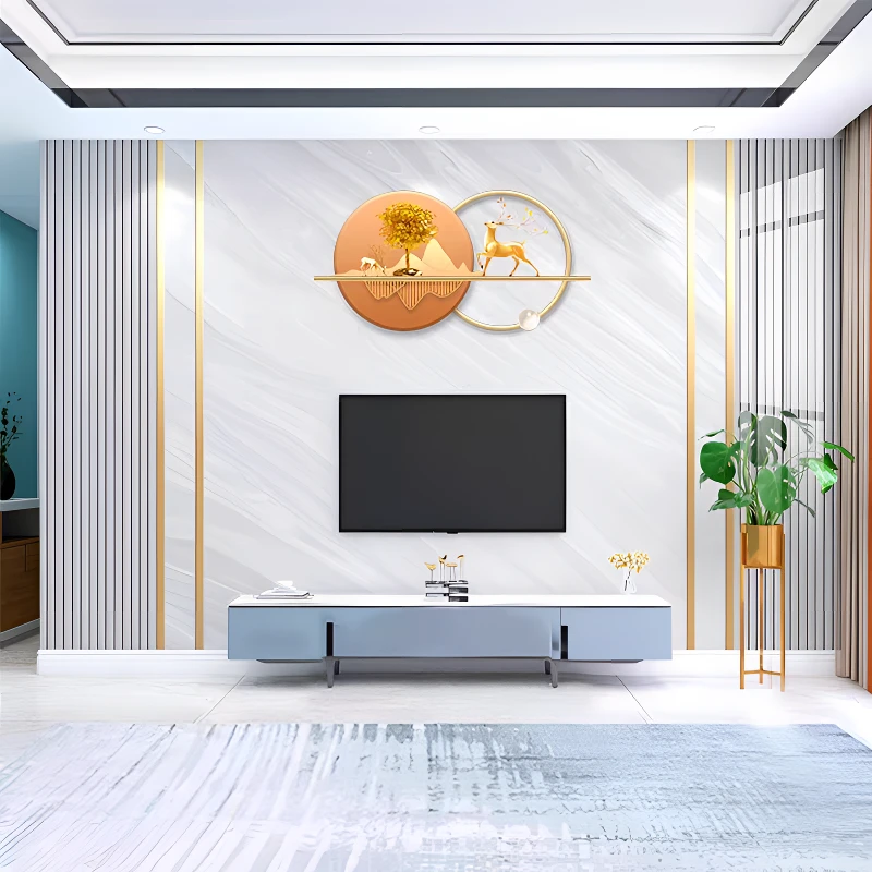 2026新款电视背景墙壁纸3d现代简约轻奢壁画尺寸卧室沙发影视墙布