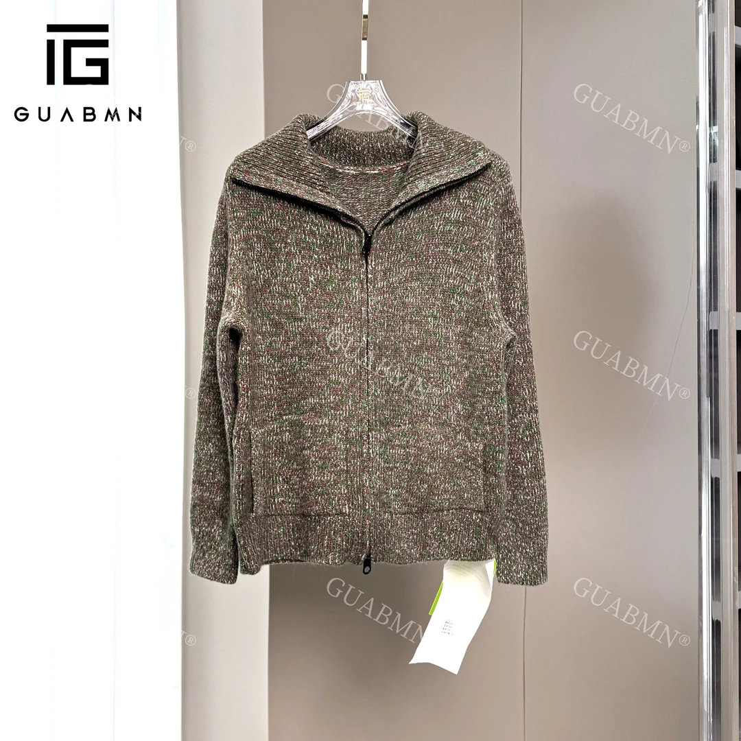 GUABMN2024秋季新款水果绣花针织衫开衫3727