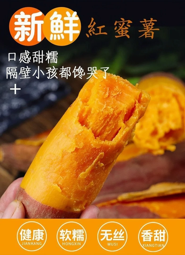 河南直发沙地西瓜红蜜薯红薯软糯香甜现挖现发5斤包邮
