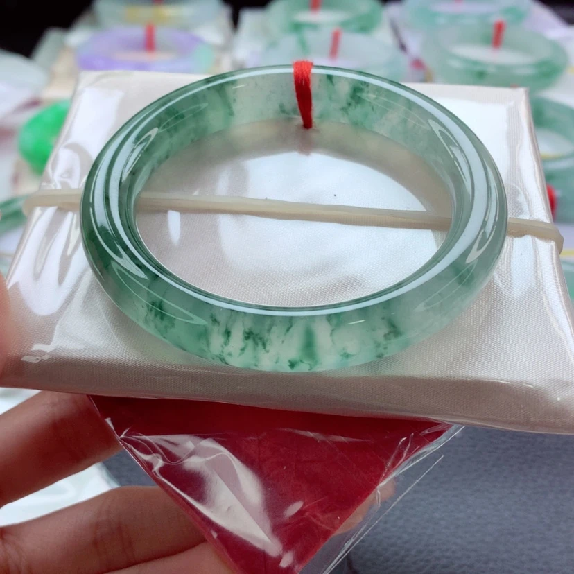 【闪购商品】翡翠手镯未镶嵌52.8 水墨江南 灵