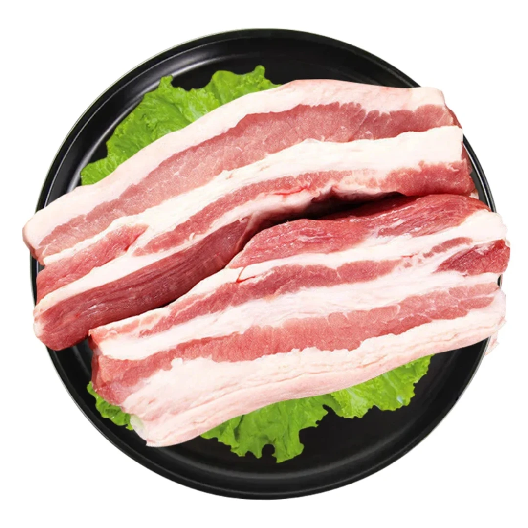 【划拉哥团长专属】东北散养跑山黑猪去皮五花肉3斤 顺丰/京东包邮