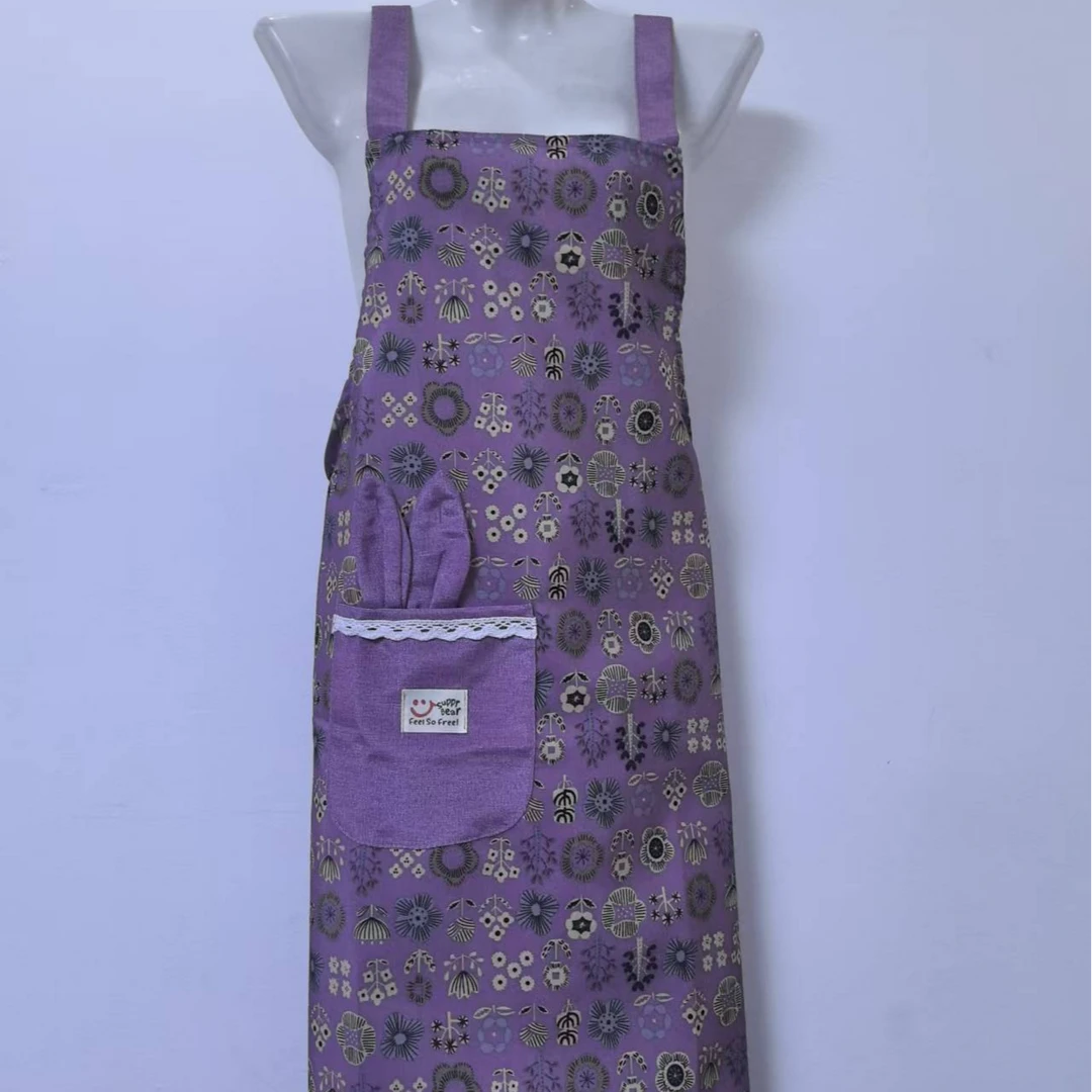 帆布围裙厨房专用做饭洋气透气防污防尘耐磨时尚家用防油