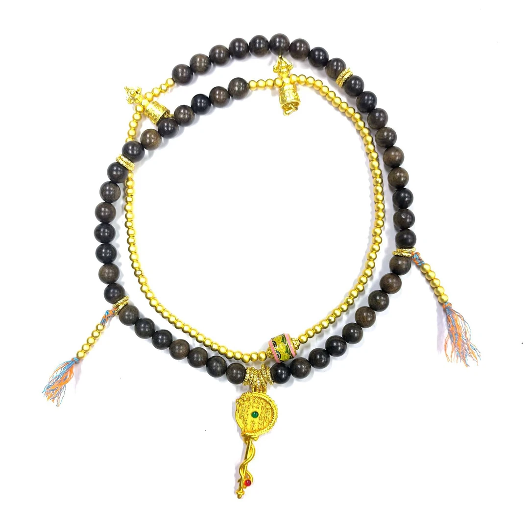 合金项链 「Richer」灰灰-10685521设计款木珠藏式项链