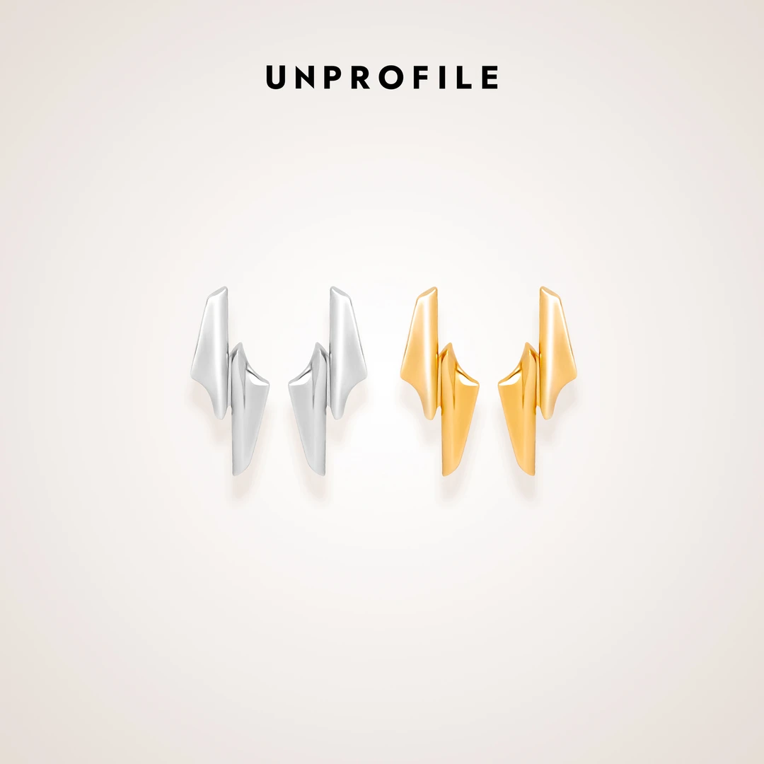 UNPROFILE 合金耳饰 UNPROFILE「TWIST」系列于适同款耳钉冷淡风