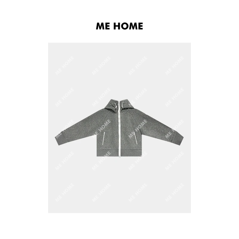 ME HOME 飞行夹克 2023冬季新款简约休闲显白绵羊毛外套 23ME3382