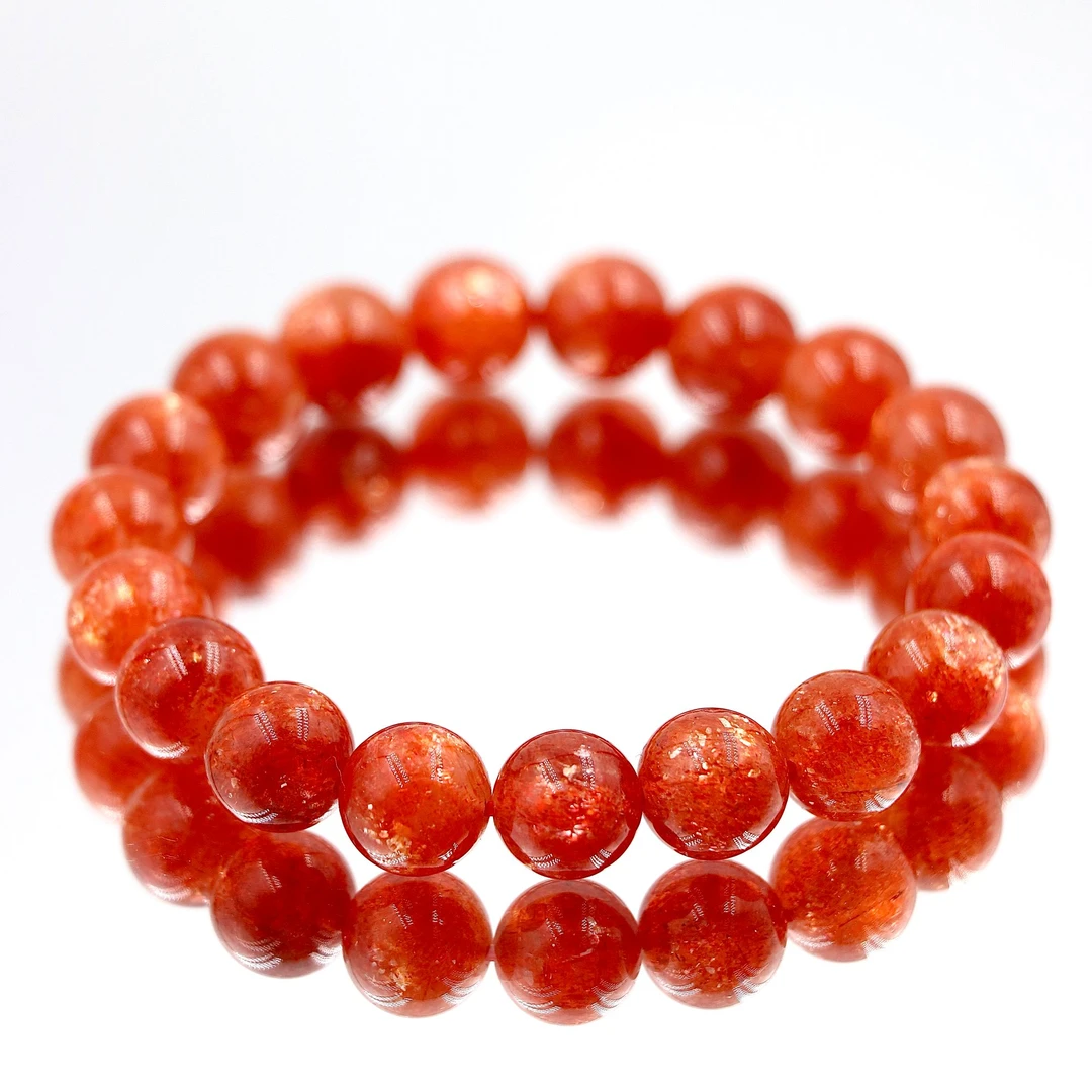 高品爆闪天然老矿坦桑尼亚金太阳单圈手串DL3325-多样性发一