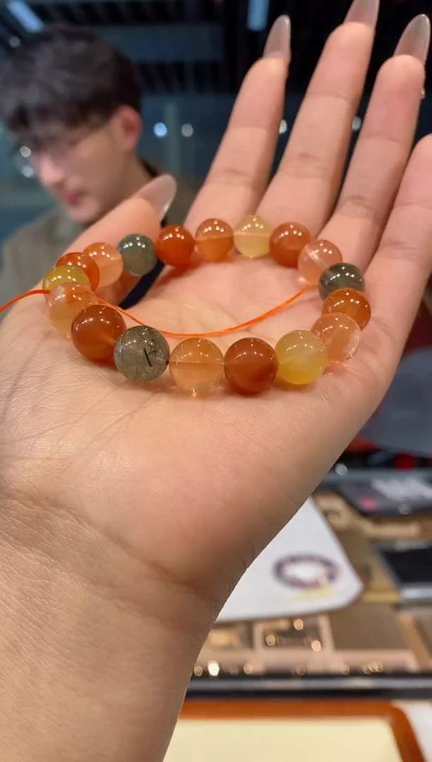 【闪购商品】水晶手串未镶嵌兔毛福禄寿 11m