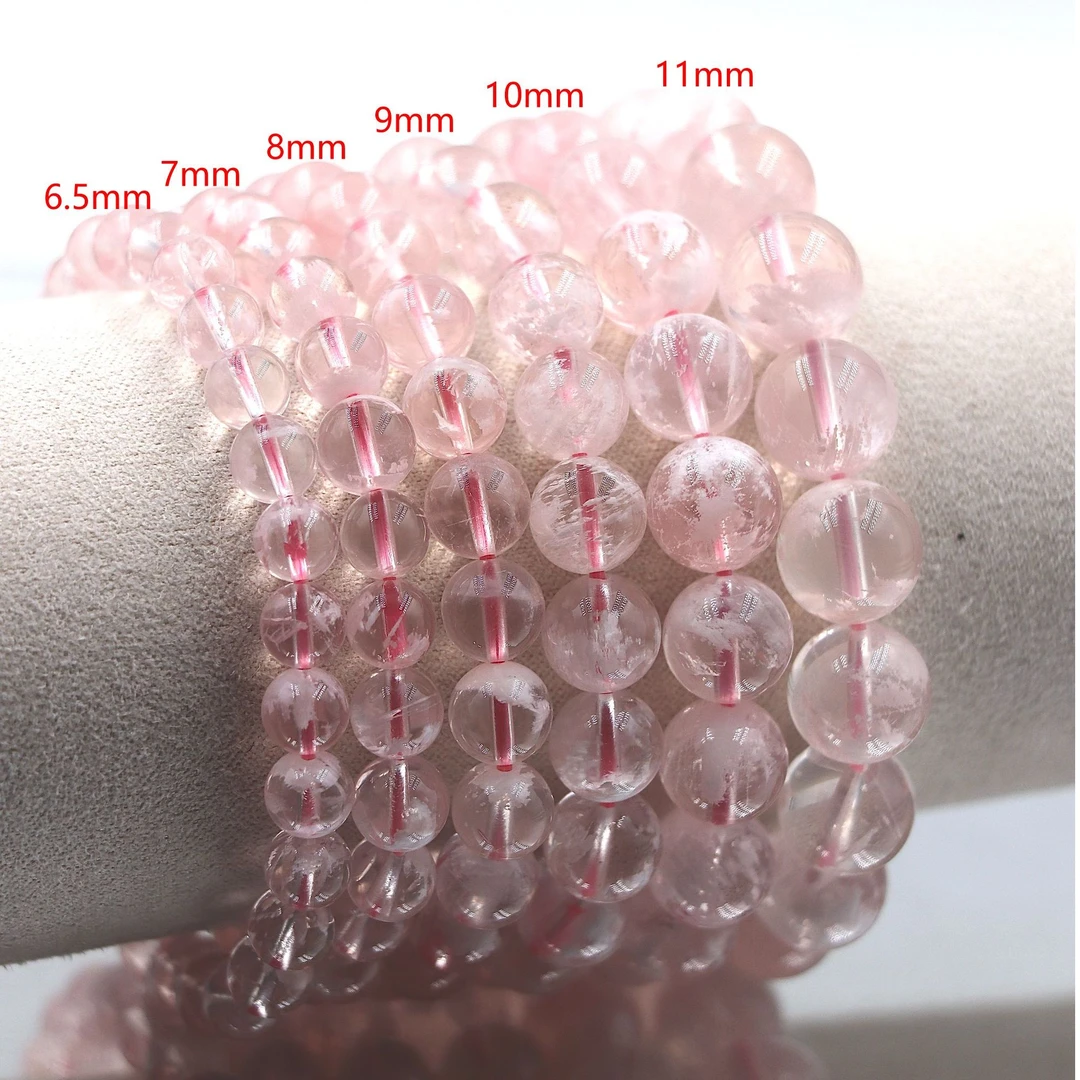 天然雪花幽灵白幽灵异象水晶手串Y4885-尺寸可选-多样性发一