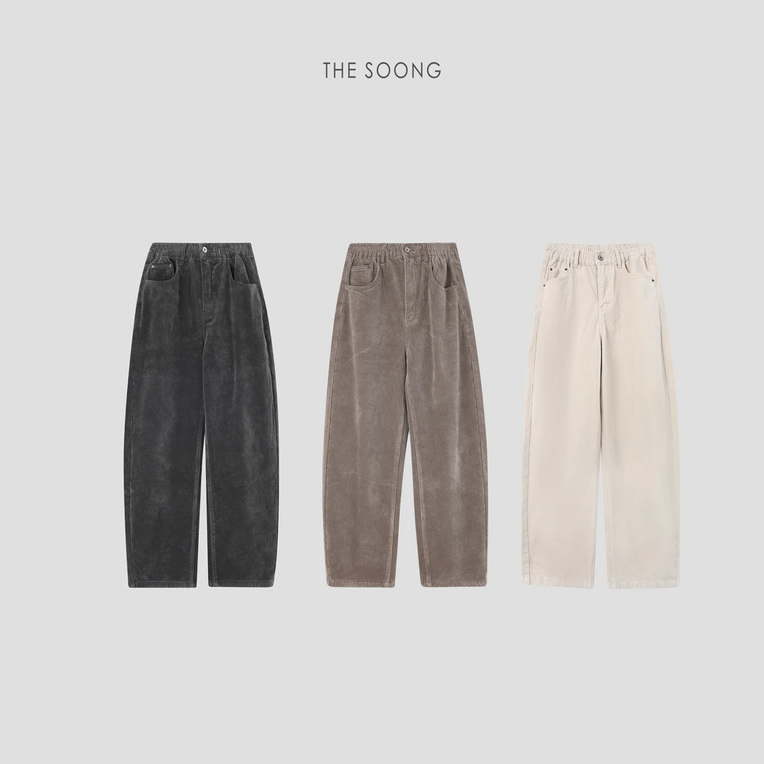 THESOONG|‘进店爆款’加绒加厚保暖舒适松紧中腰休闲裤女7788/6029