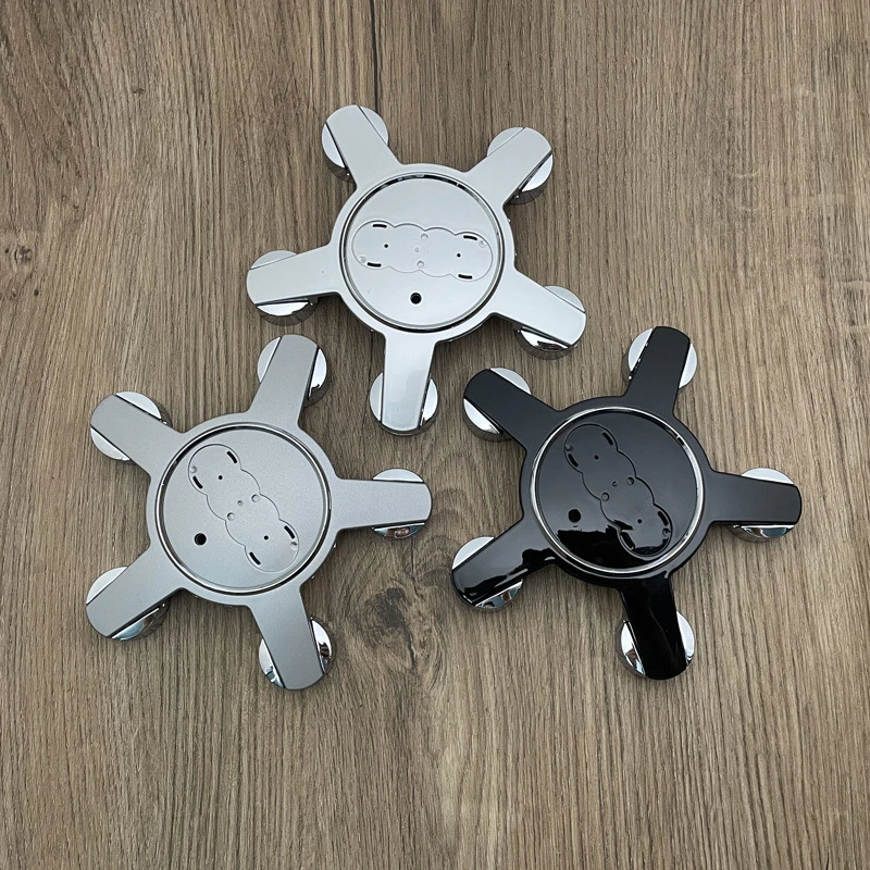 奥迪五爪轮毂盖A4LA6LA8A3改装大众标斯柯达改装轮毂空白中心盖