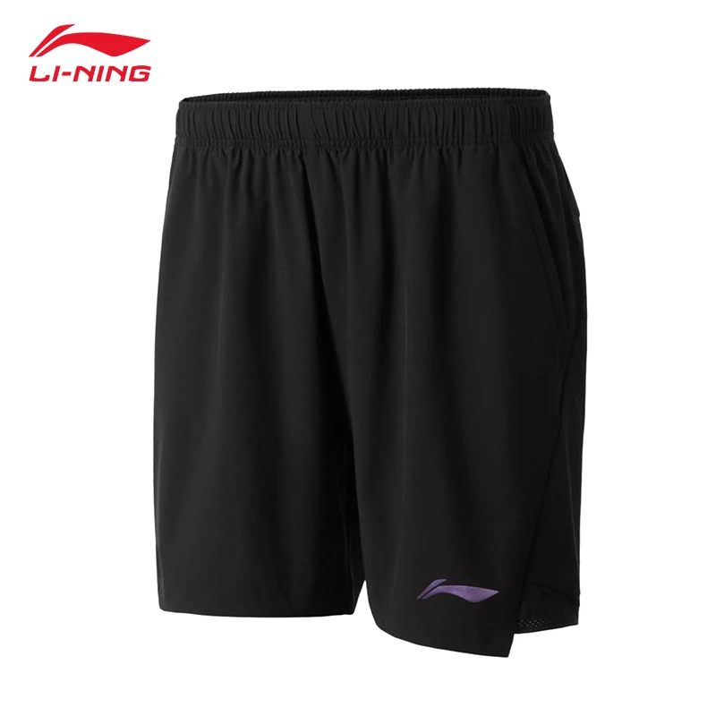 李宁羽毛球运动短裤 2025新款男 速干比赛训练夏季休闲裤 AAPU129