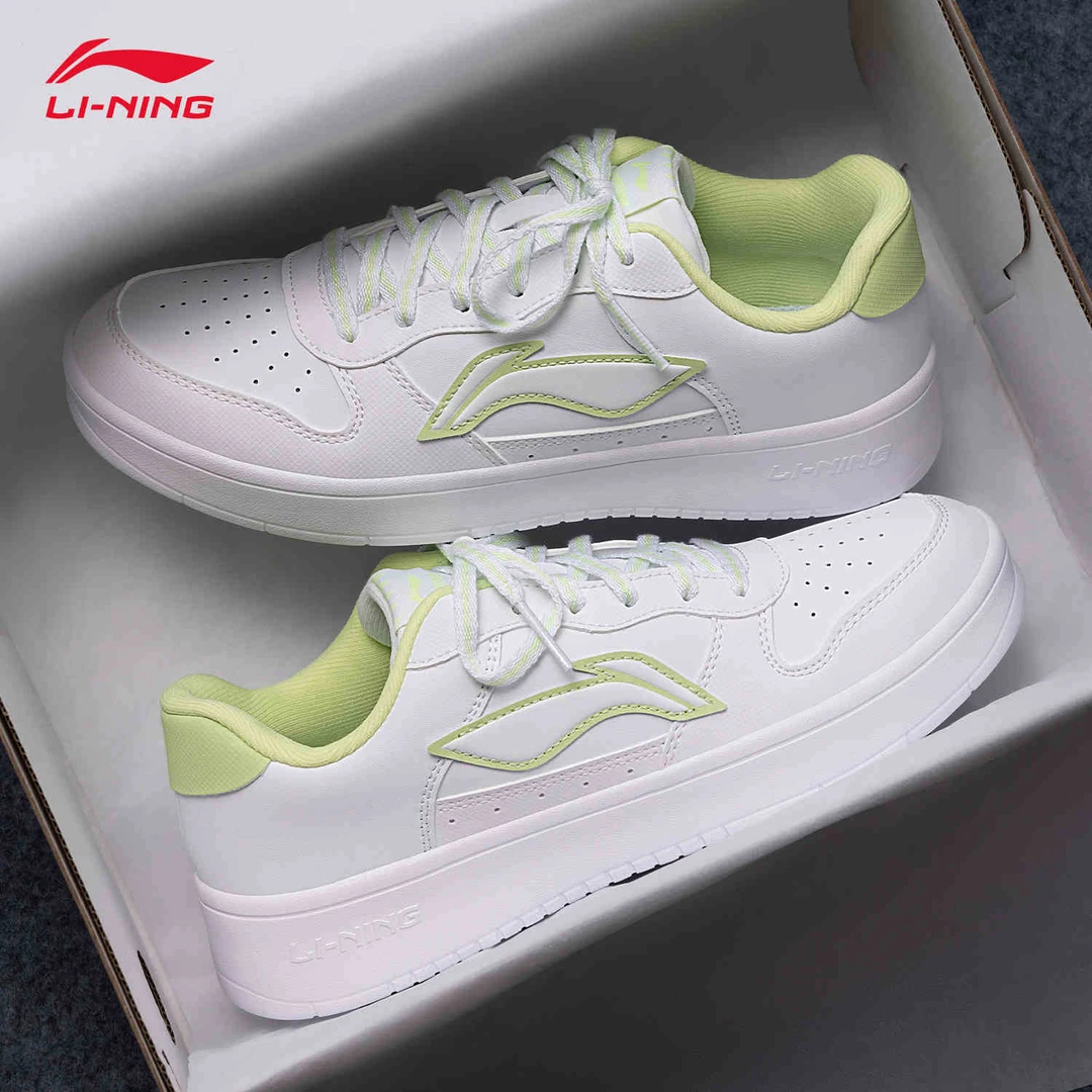 李宁女鞋浮舟透气轻便休闲鞋潮流百搭小白鞋2025秋冬新款运动鞋F