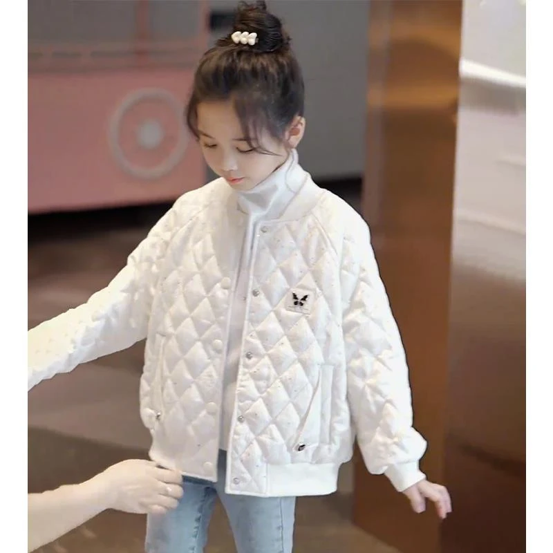 巴拉巴拉童年女童外套秋冬款2024新款洋气儿童轻薄棉服中大童棉衣