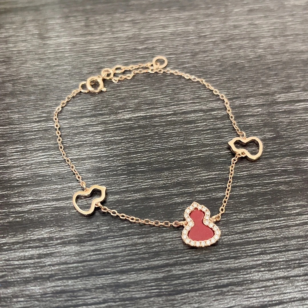 铜合金合成锆石手链 CC3634 高定系列 手链14+3CM