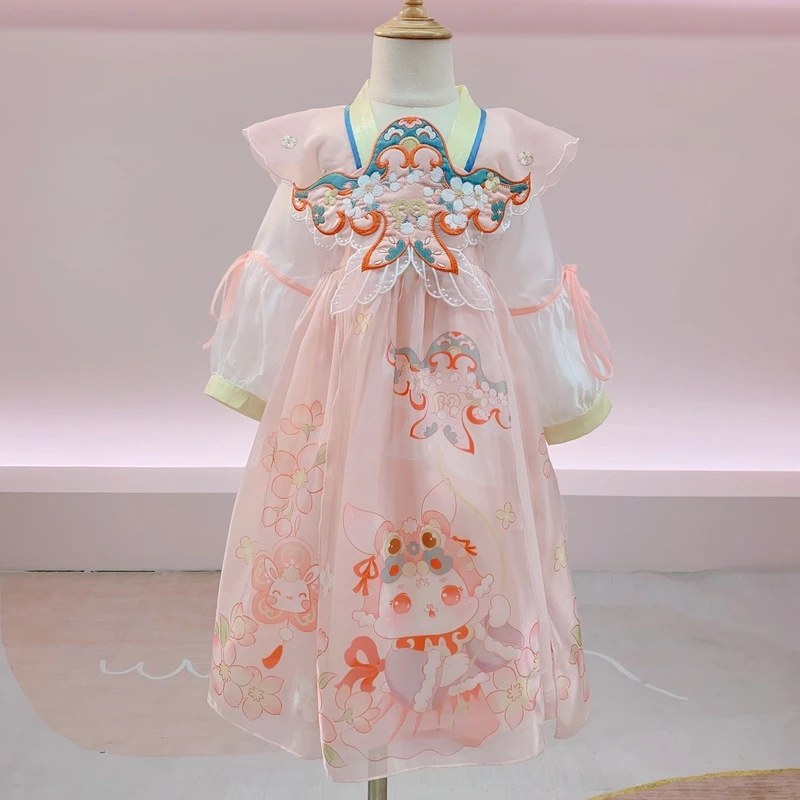 2024春【纸鸢】儿童汉服女童中国风春夏秋古风仙女襦裙童装