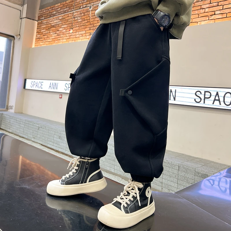 男童秋装长裤2025新款童装男孩宽松运动裤子休闲阔腿春秋季儿童潮