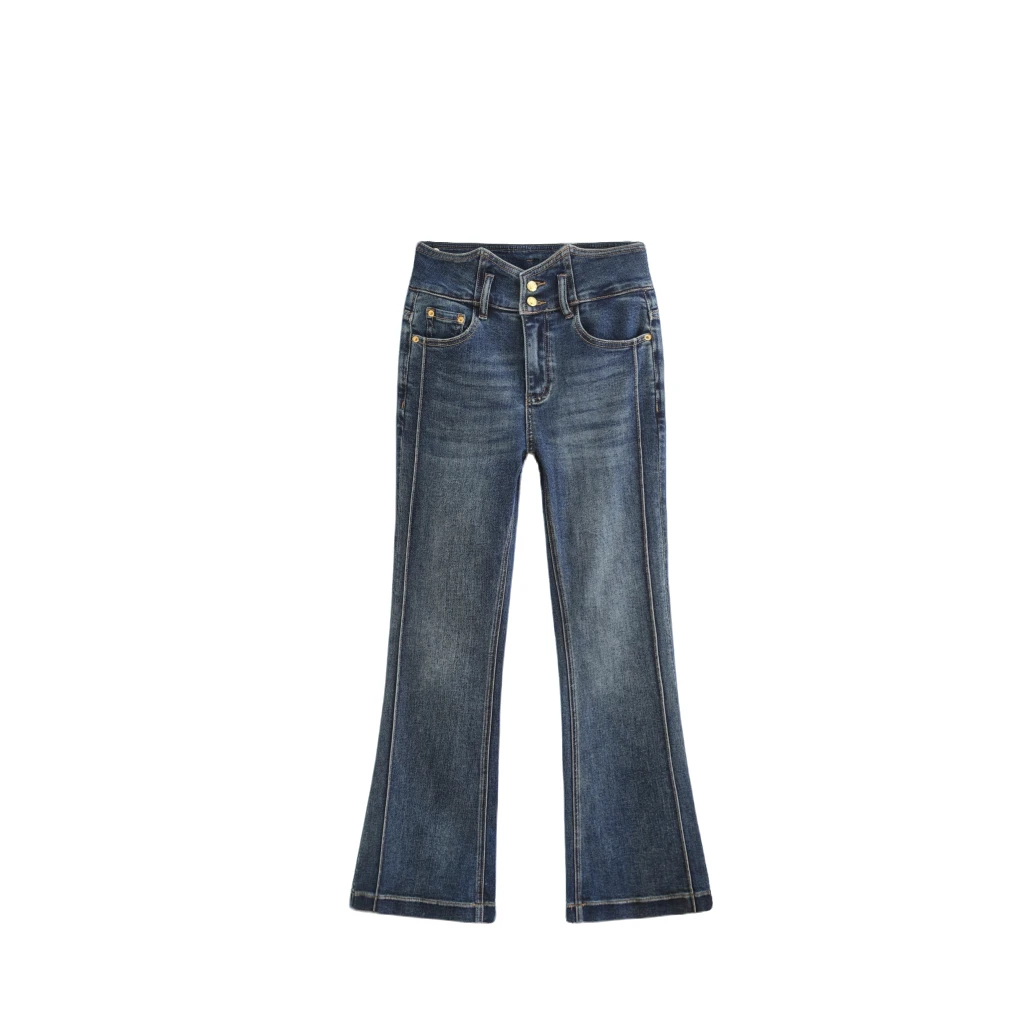 BAOFAHU直筒休闲百搭复古时尚宽松水洗牛仔裤-8407