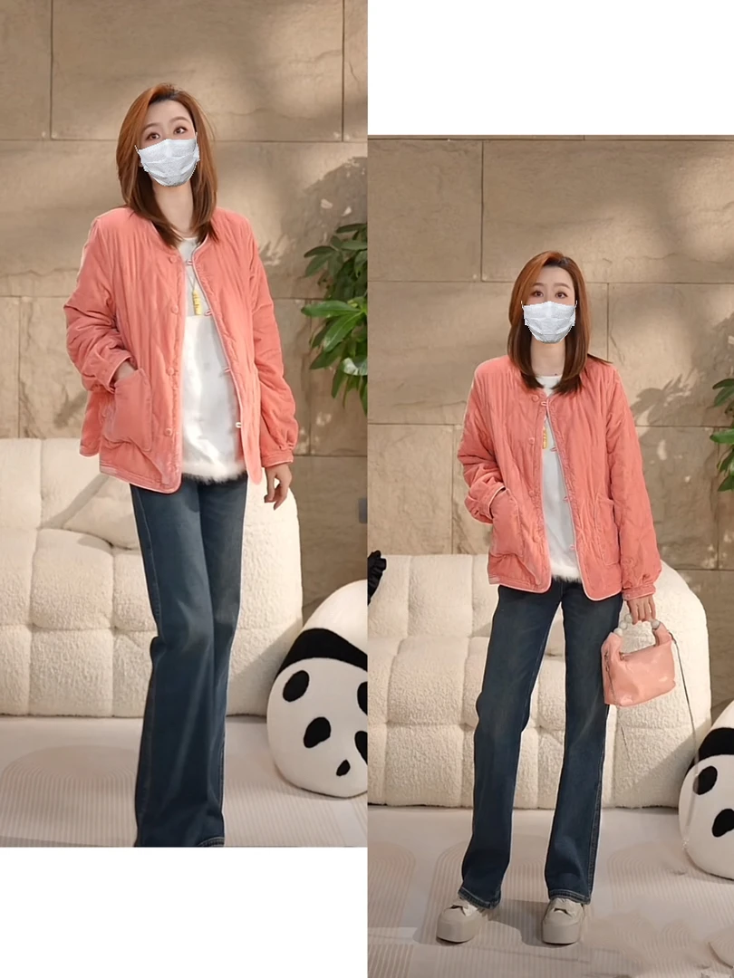 Miss.Z【相思故】国风葫芦绗棉丝绒加棉外套#w8090