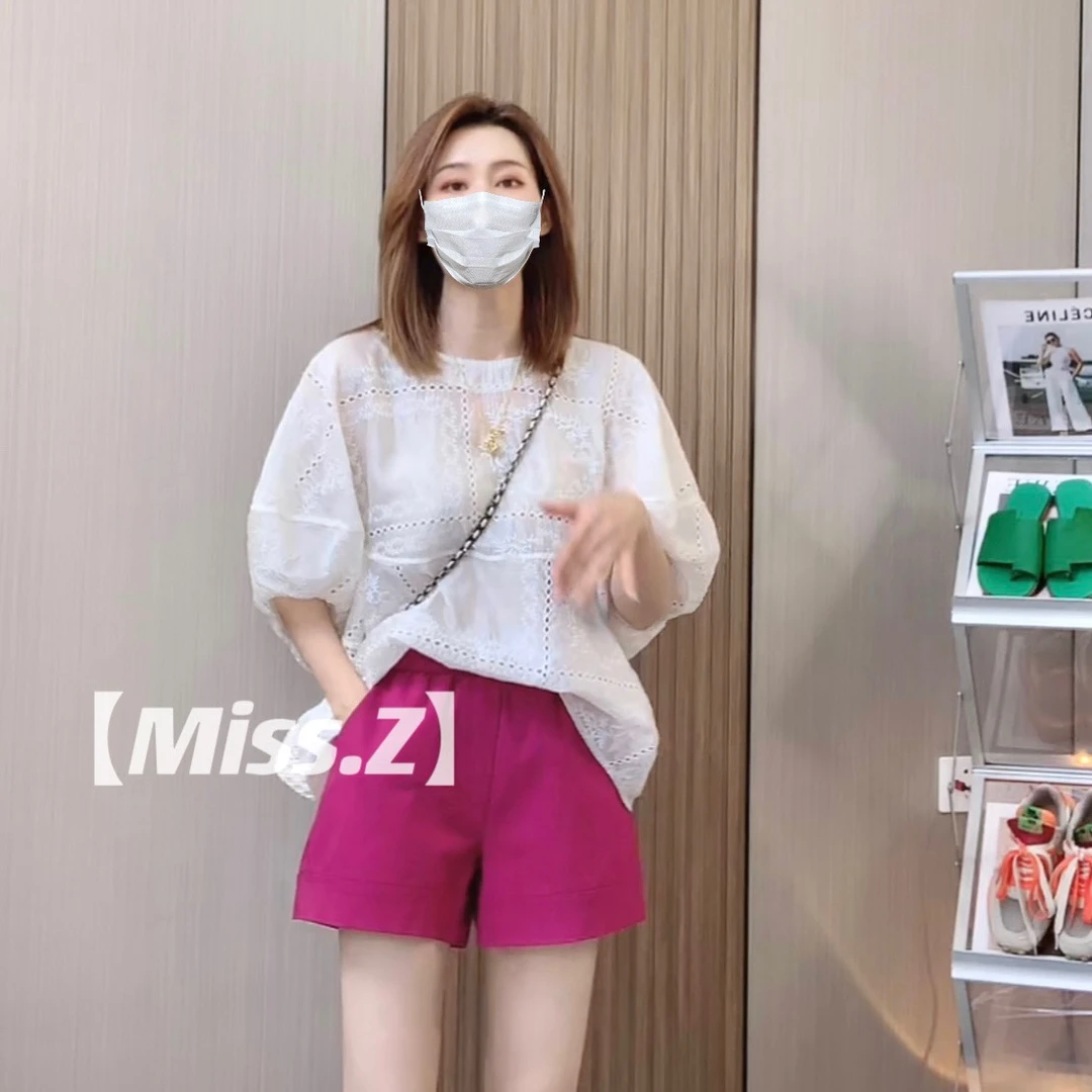 Miss.Z【欧货镂空绣花】衬衫#0629