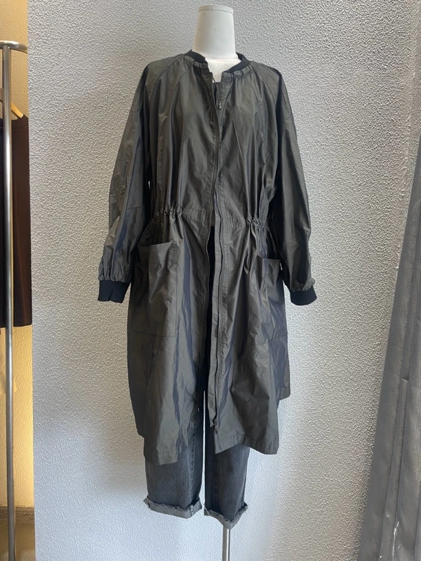 复古大衣女长款高级感机车工装风衣外套