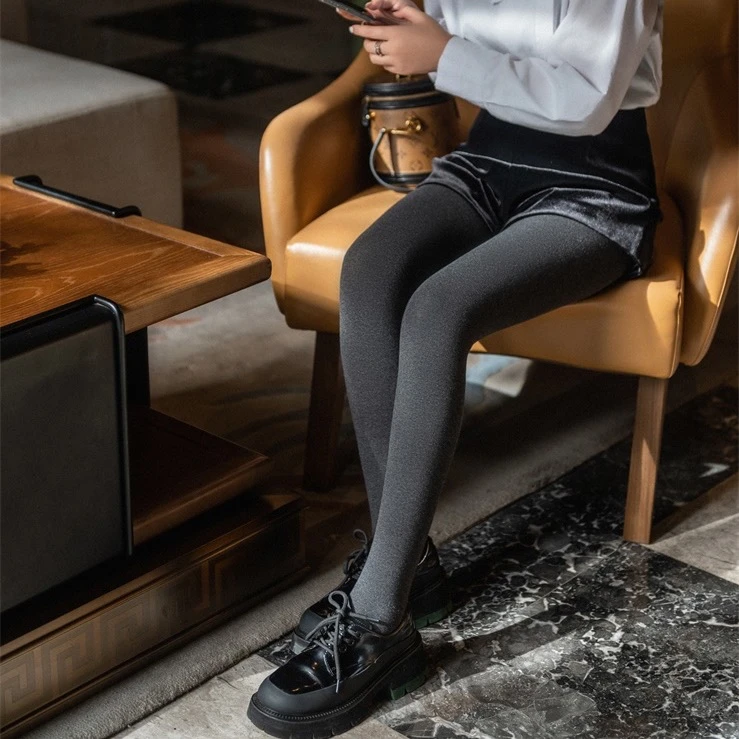 雅赞微压瘦腿加绒打底袜连脚踩脚孕妇打底袜保暖透气加厚防滑保护