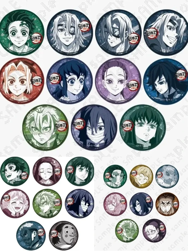 【鬼灭之刃】cafe咖啡柱训练篇纽扣吧唧第五/三/四话吧唧徽章盲盒