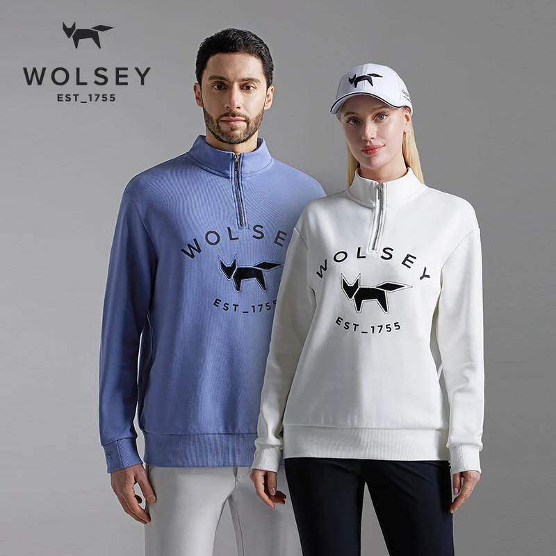 WOLSEY【反季价】情侣款户外运动休闲百搭卫衣舒适宽松长袖立领时尚